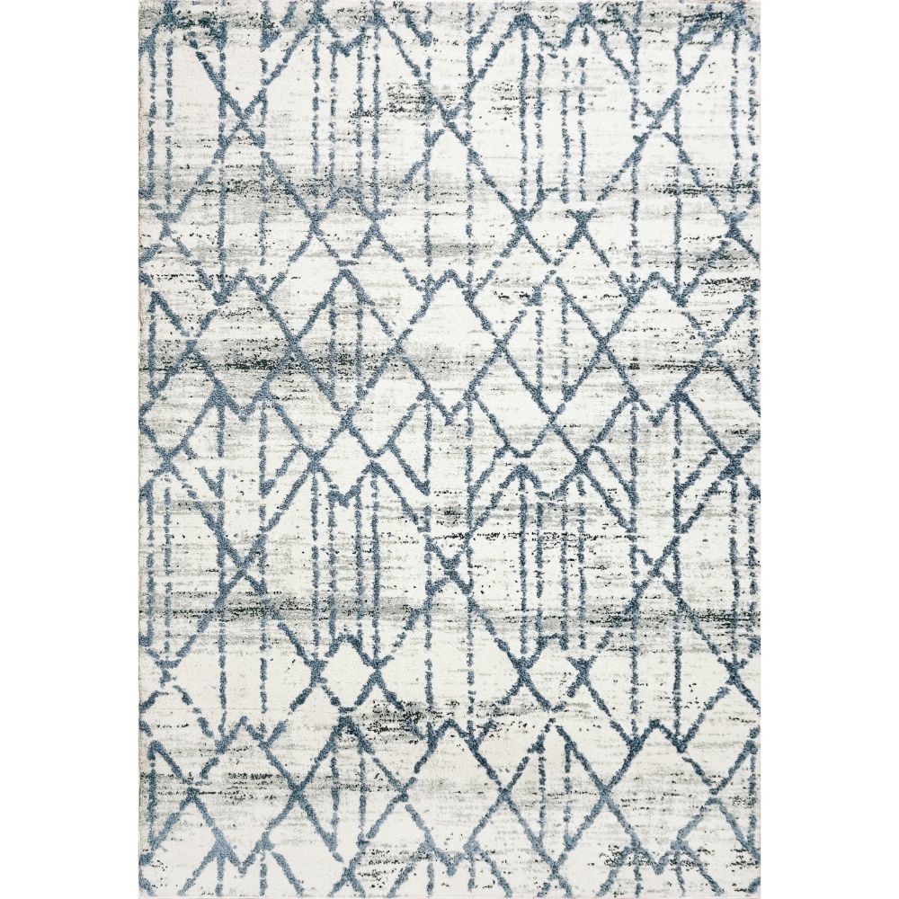 Dynamic Rugs 4604 Troya 3 Ft. 11 In. X 5 Ft. 7 In. Rectangle Rug in Grey / Ivory